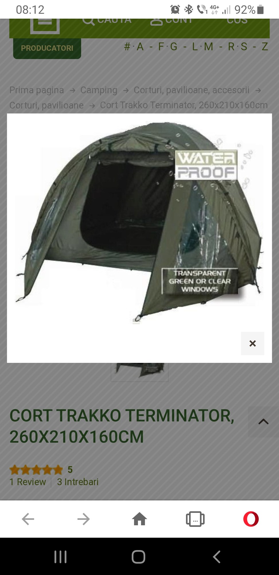 Vând Cort+winterskin trakko terminator - 700 ron